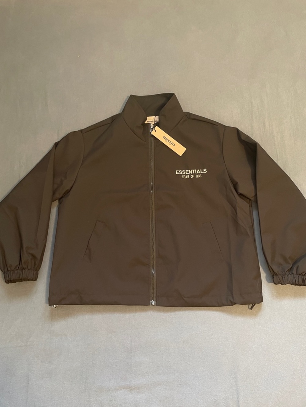 Fear of God Essentials Black Zip Jacket